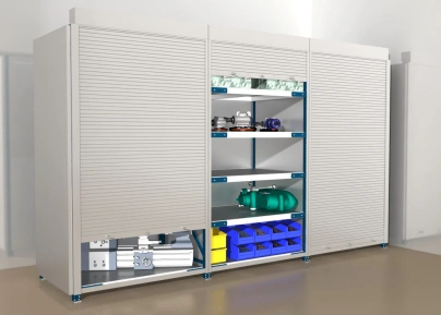 Стеллаж среднегрузовой СГС с дверями